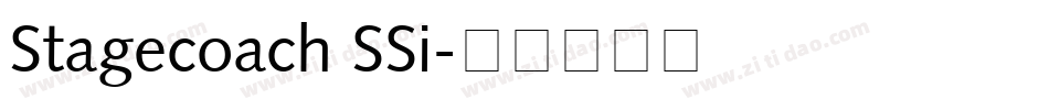 Stagecoach SSi字体转换